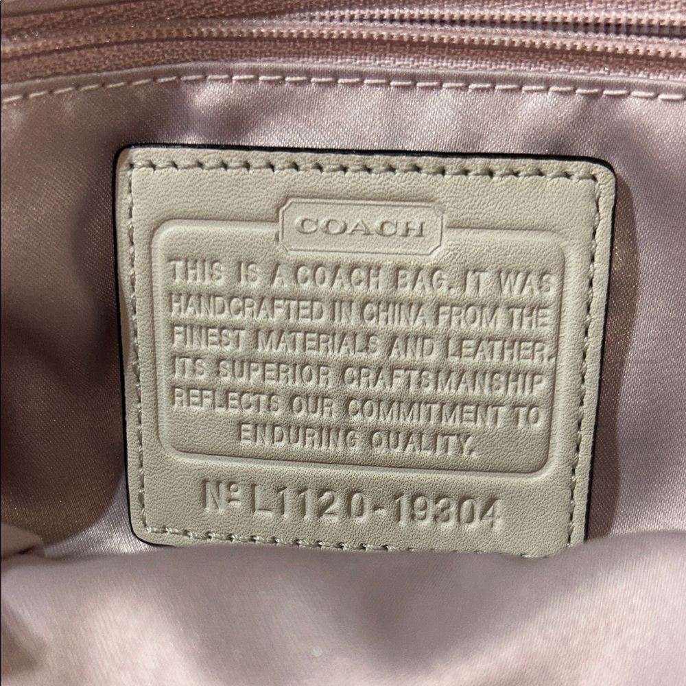Coach Metallic golden rose Satchel - Picture 11 of 11